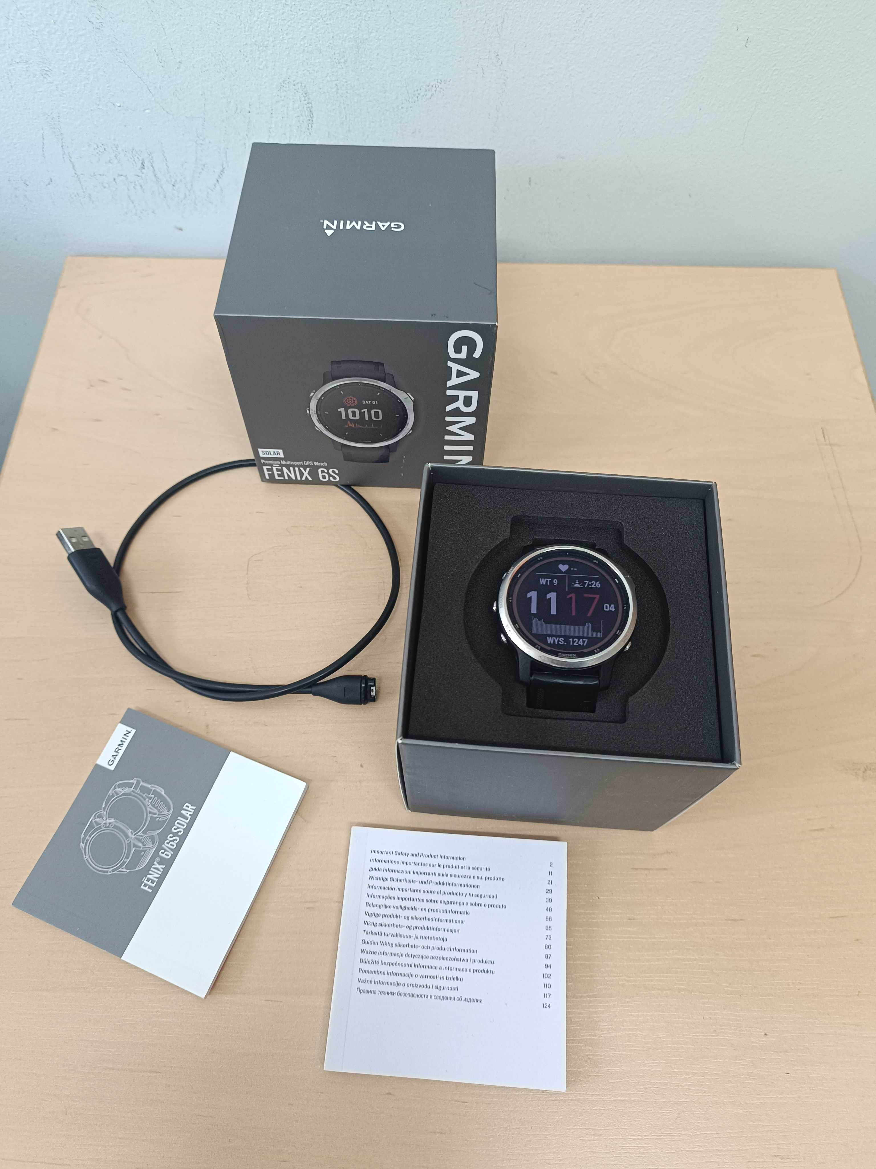 Garmin Fenix 6s solar komplet 800 zł