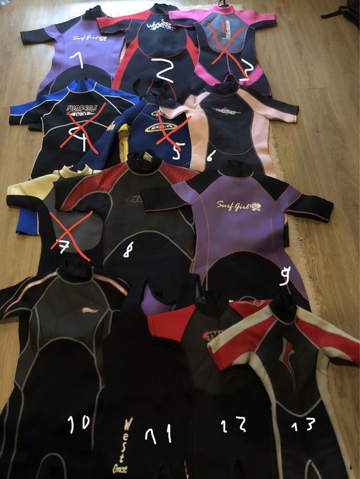 Pianki neoprenowe do pływania różne rozmiary, możliwość kupna nasztuki