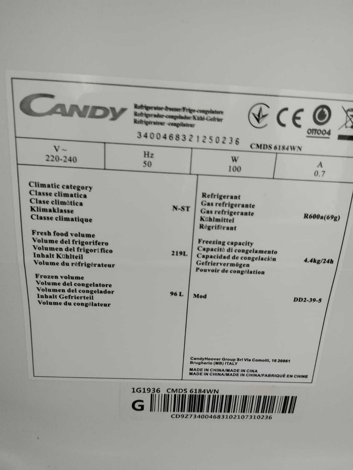 Frigorifico combinado Candy