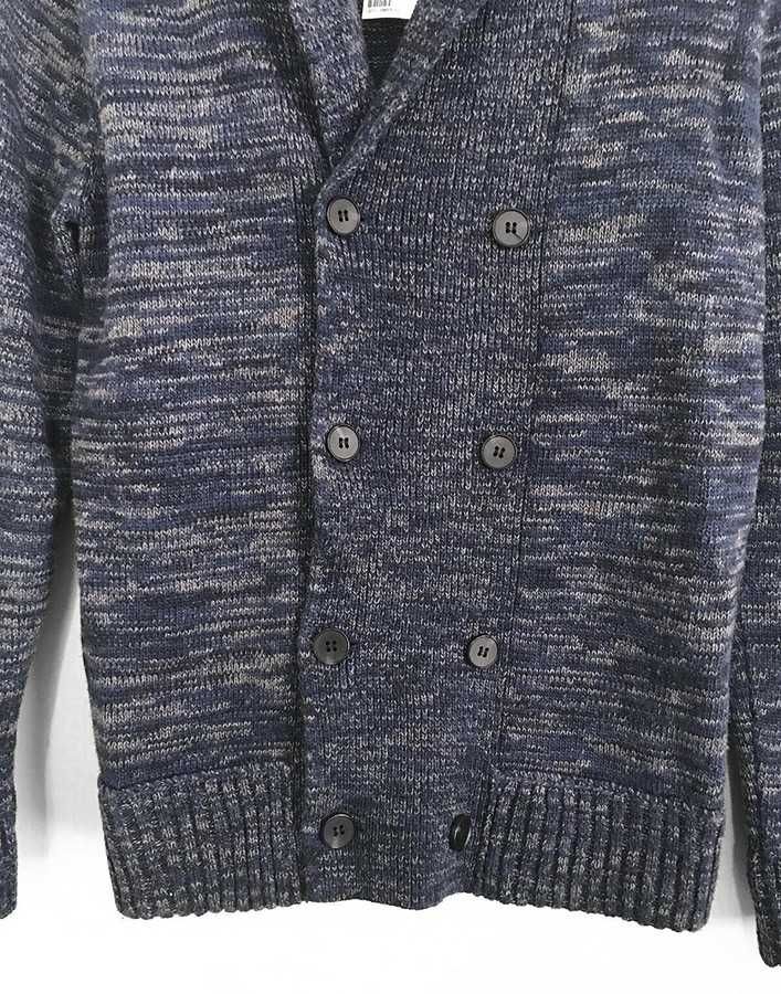 Мужской свитер H&M кардиган двубортный на пуговицах р. M