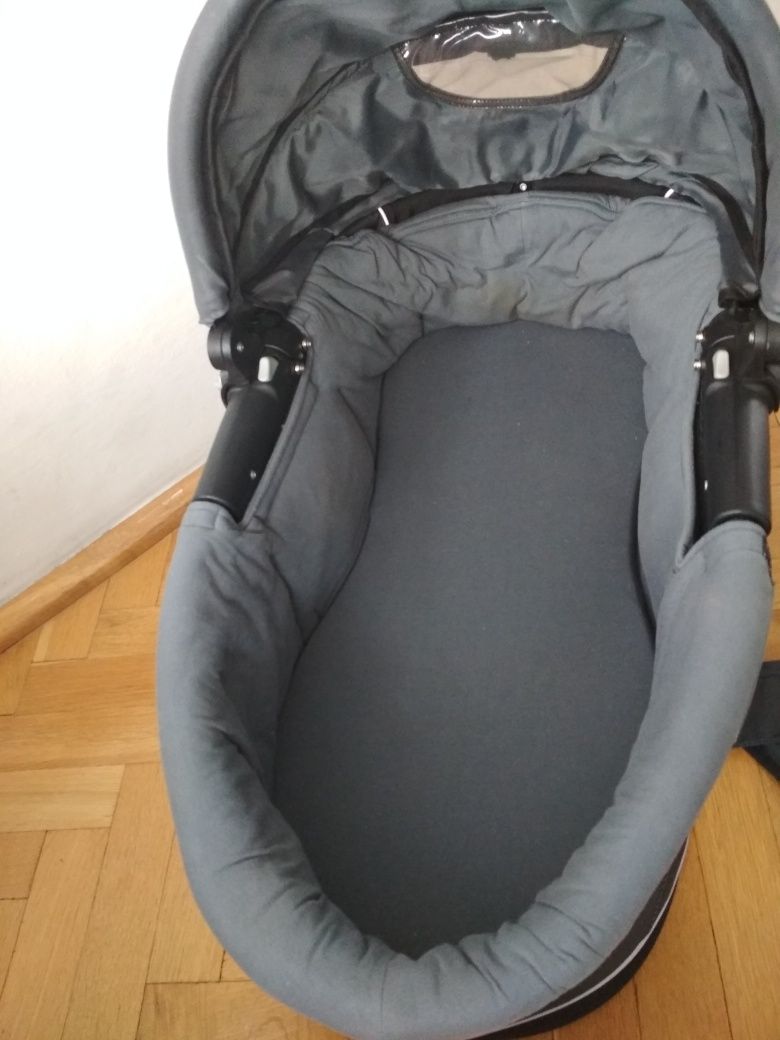 Gondola do wózka Quinny Speedo SX grafit+adaptery i folia p/deszczowa