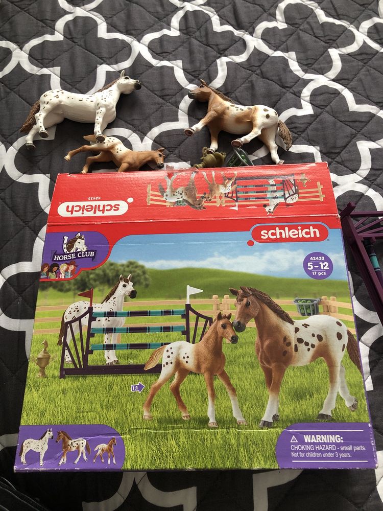 Schleich Horse Club Koń Appaloosa zestaw treningowy 42433