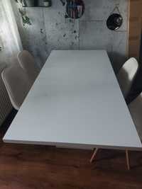 Biały stol rozkladany