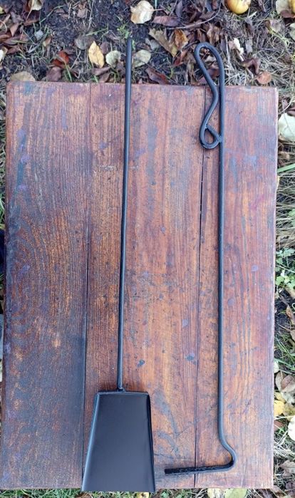 Совок и кочерга (комплект), щипцы, щетка