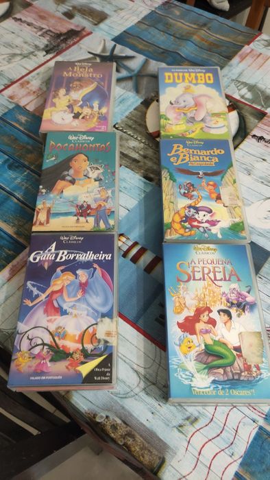 Vhs Disney para crianças e graúdos