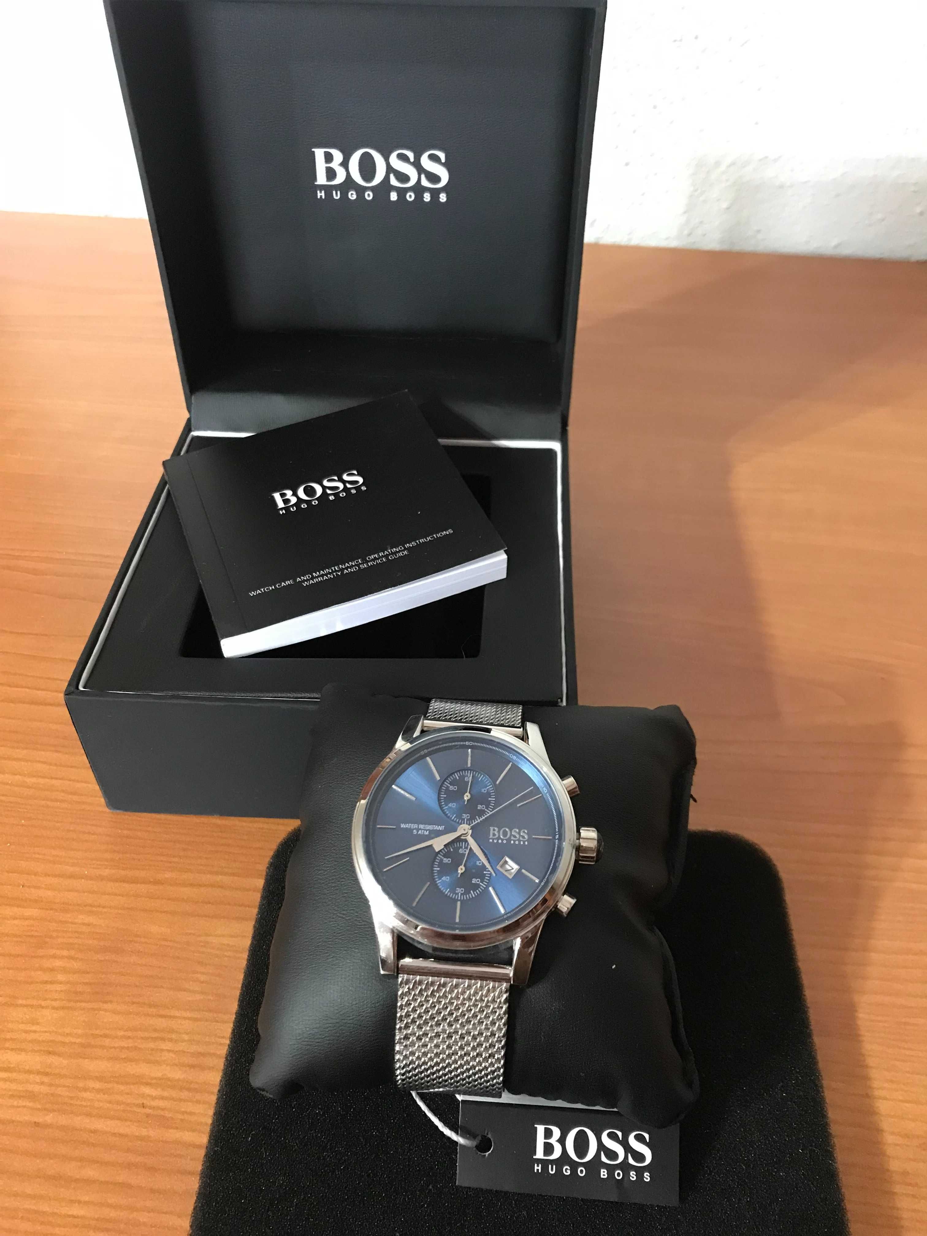 Relógio Hugo Boss Prateado & Azul