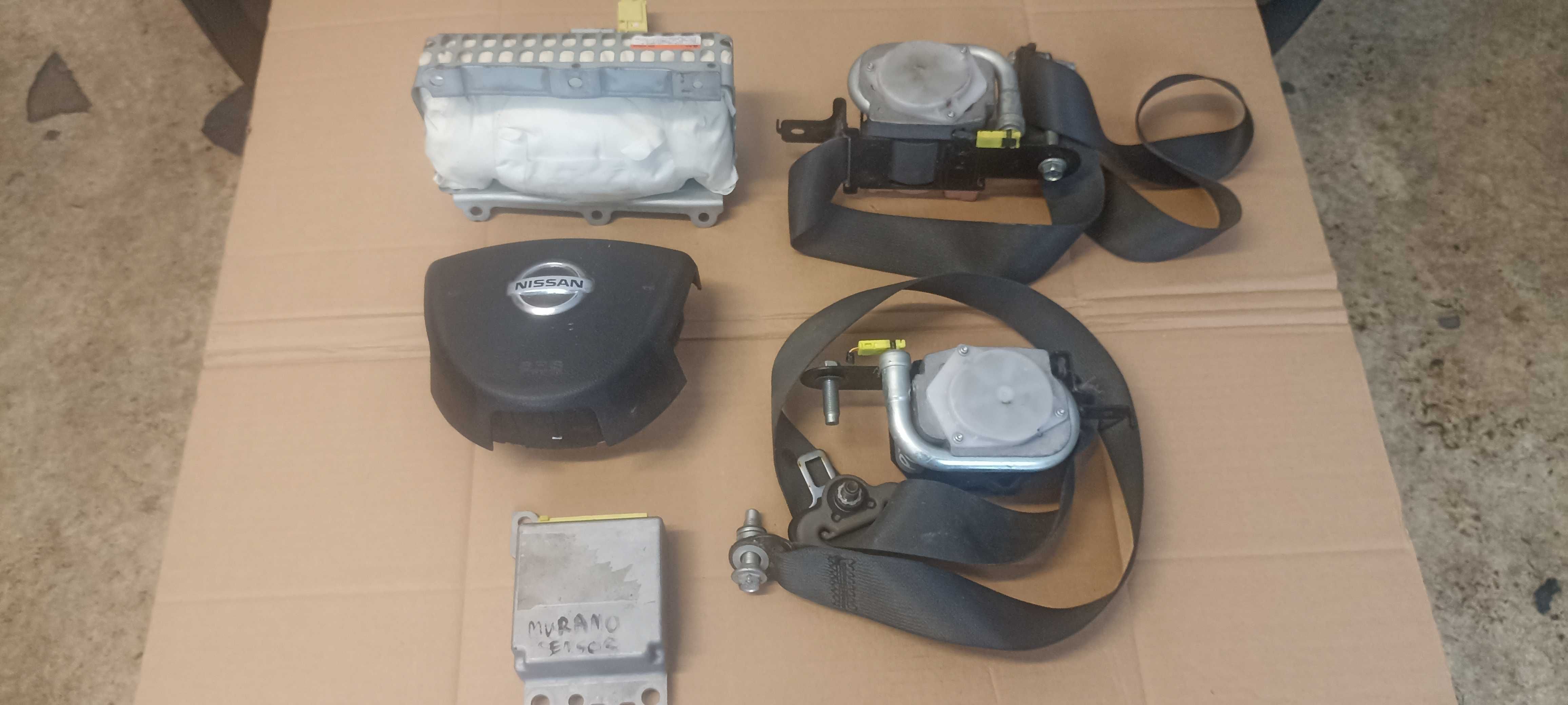 poduszka poduszki airbag sensor napinacze komplet nissan Murano