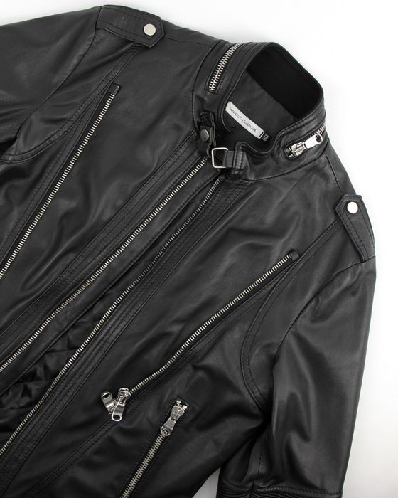 IANNALFO & SGARIGLIA чоловіча чорна шкіряна куртка. Оригінал. (50)