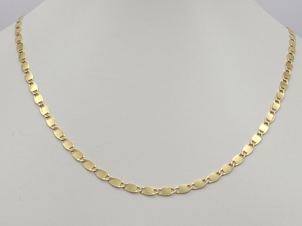 Nowy złoty łańcuszek złoto próby 585, ocechowany dlugosc 45 cm