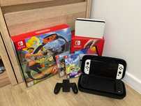 Konsola Nintendo Switch OLED zestaw (nitro deck, ring fit, zelda)