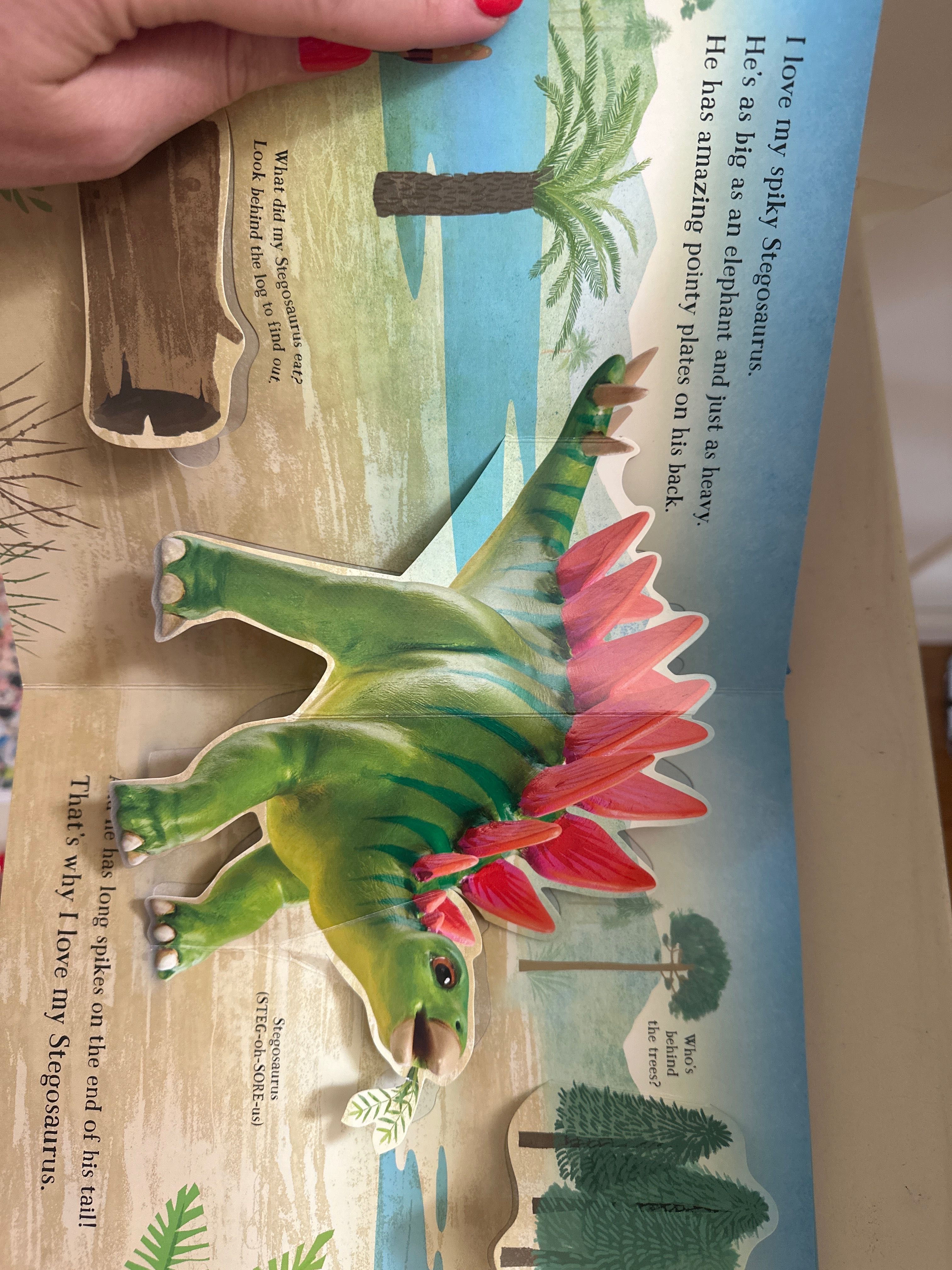 I love my dinosaur pop up książka dinozaury po angielsku Ala Usborne