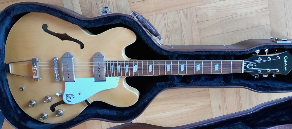 Epiphone Casino,gitara hollowbody,thinline,twardy futerał