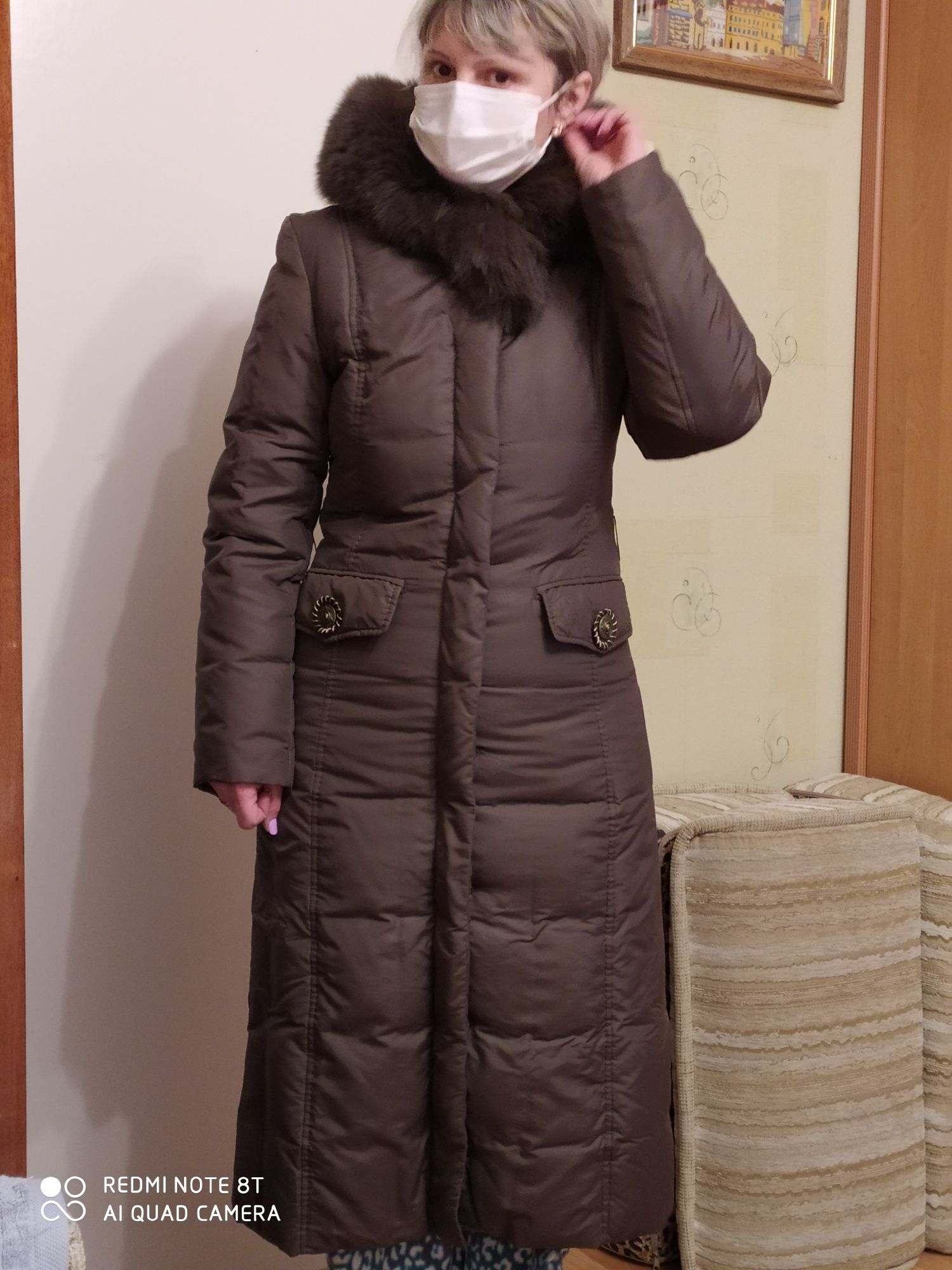 Зимнее пуховое пальто
