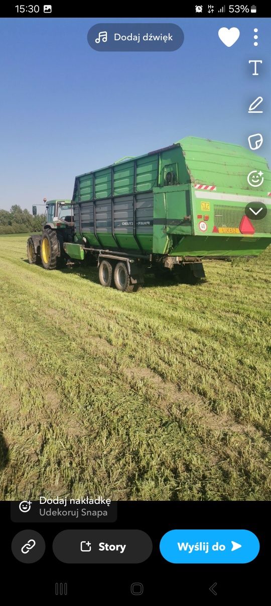 Przyczepa samozbierająca Deutz Fahr