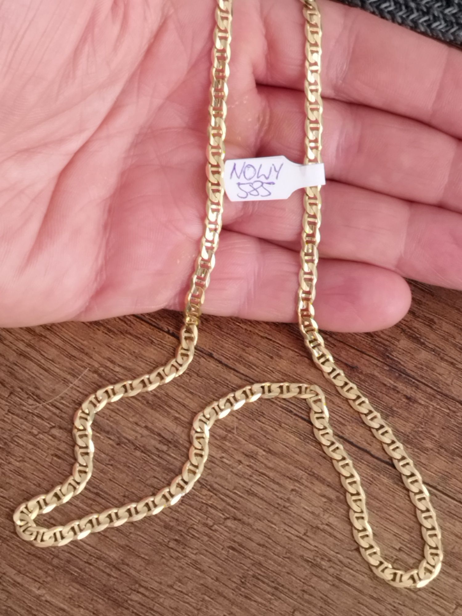 Piękny nowy złoty łańcuch Gucci 585 14k 16.42gr 60cm okazja!!