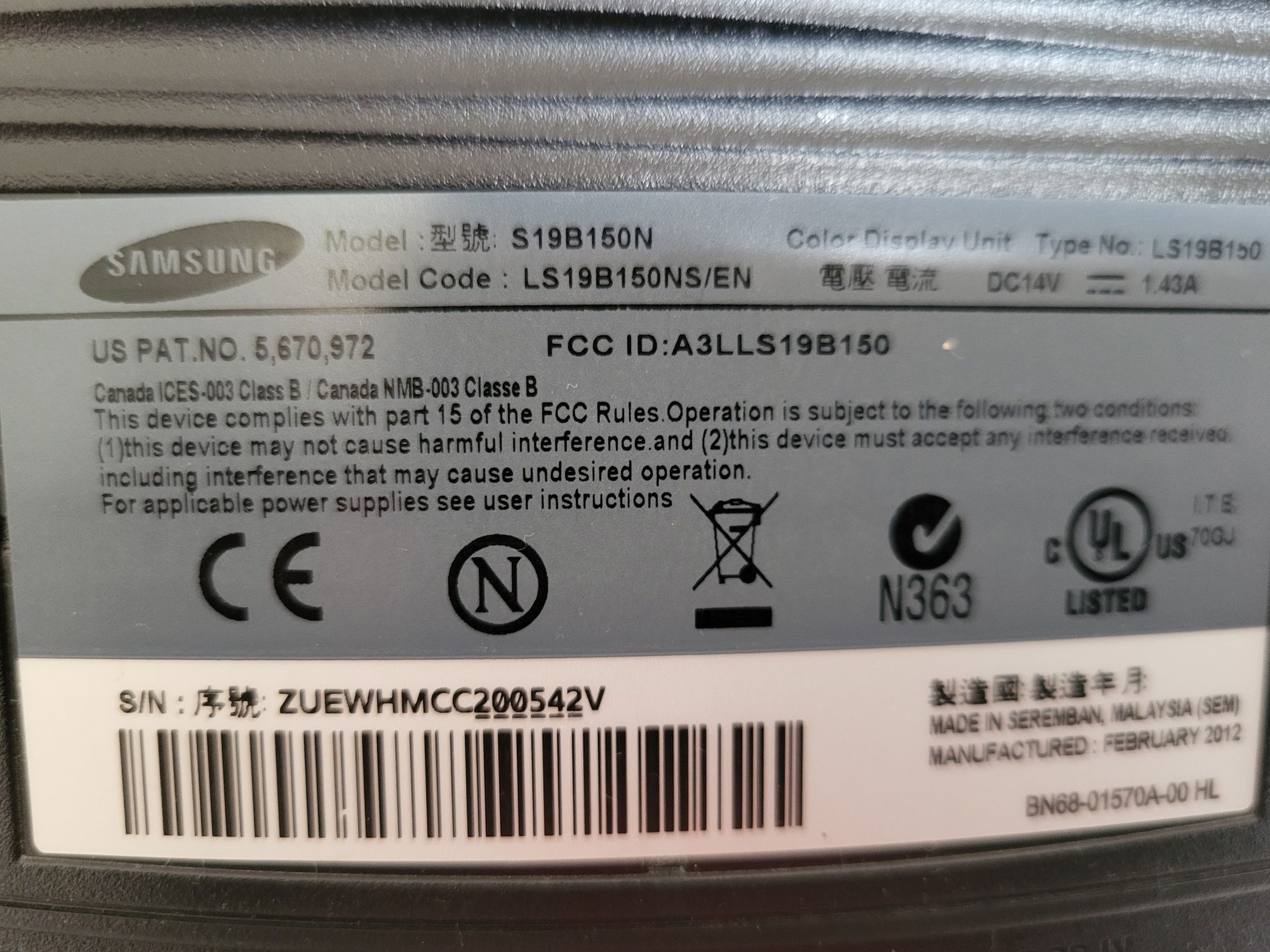 Monitor PC Samsung