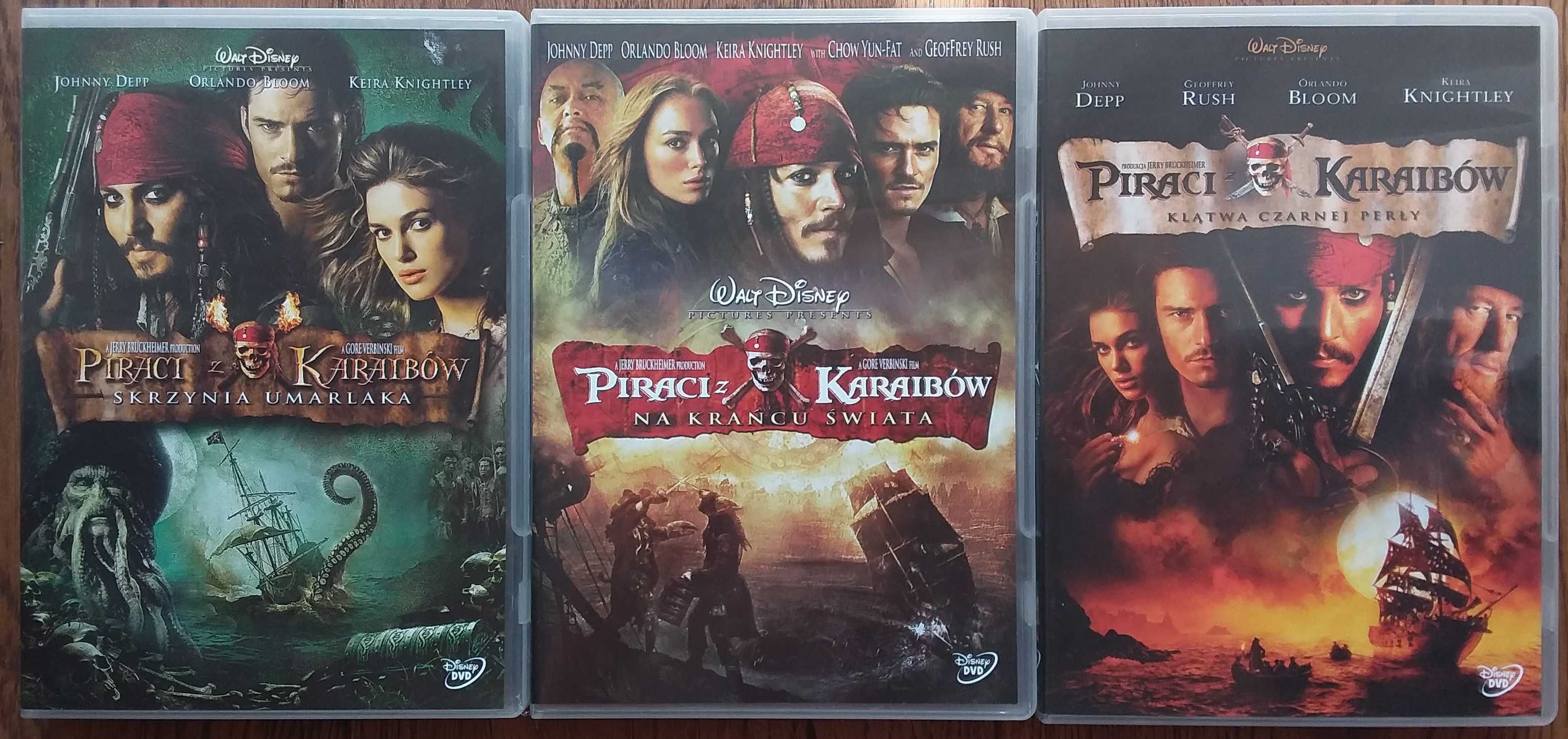 Trylogia Piraci z Karaibów (3 części - 3 DVD)