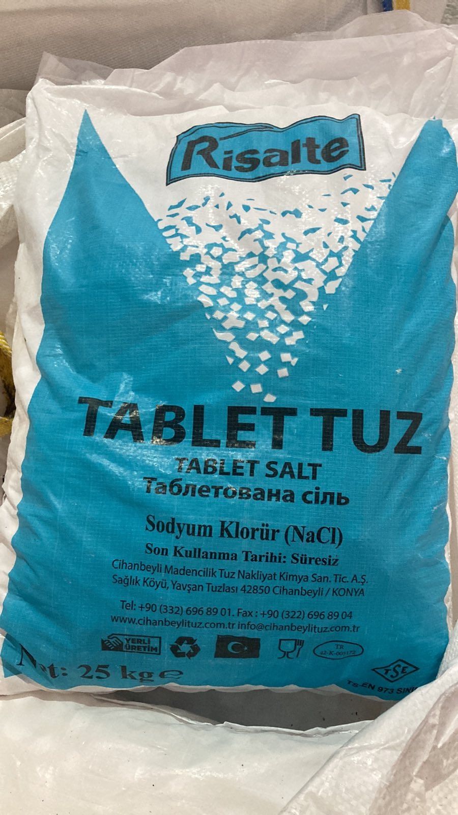 Таблетована,пом'якшувальна сіль