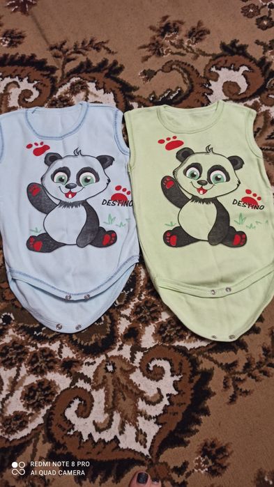 Пакет одягу, бодіки, комбінезон джинсовий для хлопчика 74-80