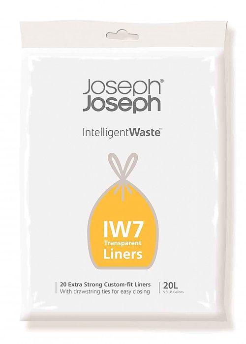 Worki IW7/20l do koszy Totem Compact, przezr. / Joseph Joseph
