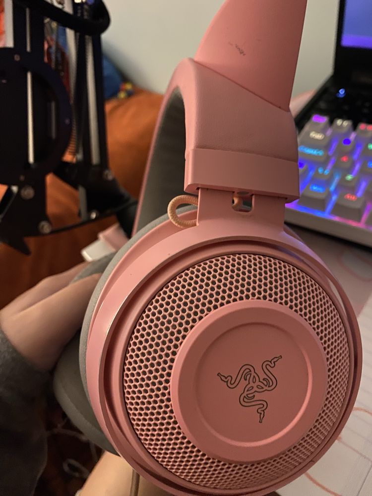 Fones Headset Razer Kraken Kitty Edition - Rosa