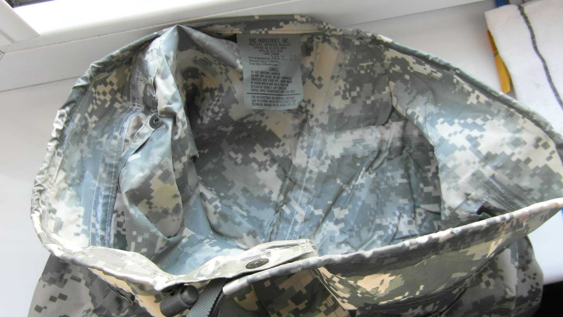 Wojskowe USA Spodnie Kontraktowe Bojówki/Przeciwdeszczowe _S/M/L/ nowe