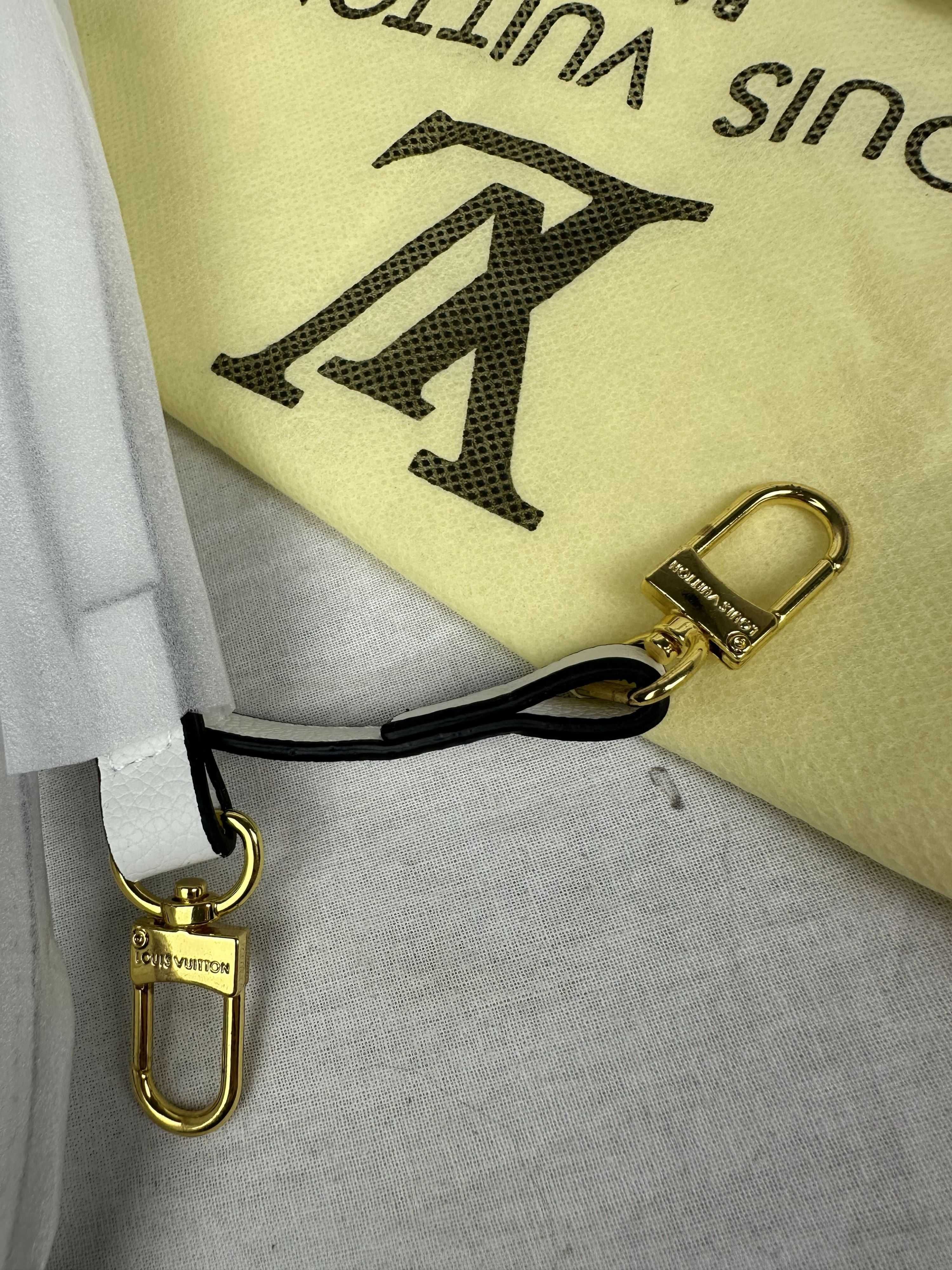 Torba worek Torebka damska Louis Vuitton kuferek nowa logowana biala