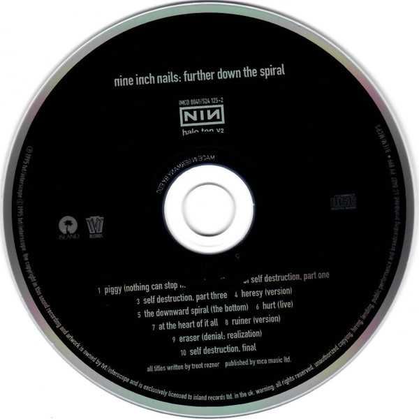 CD Nine Inch Nails – Further Down The Spiral (Digipak)