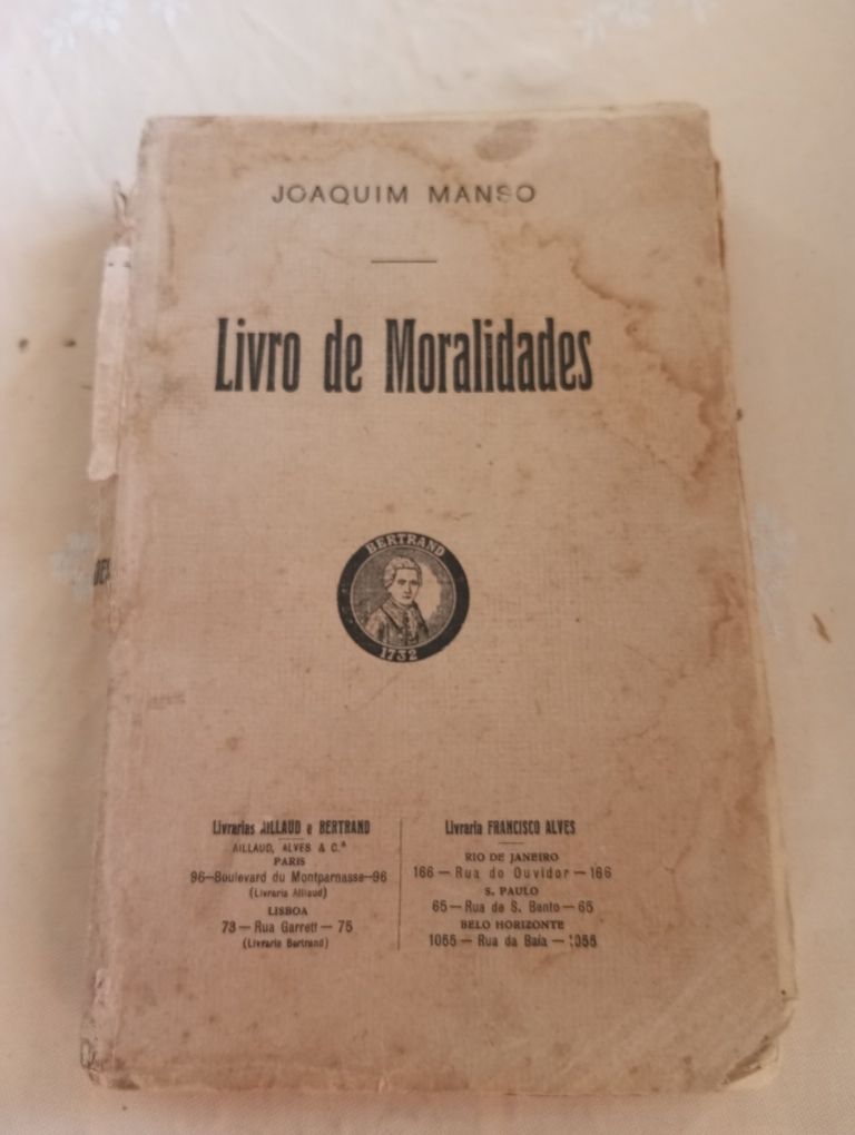 Joaquim Manso - Livro de Moralidades (1ª Edição)