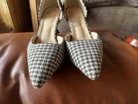 Damskie buty wzôr pepita