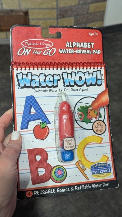 Волшебная водная раскраска Water WOW "Английский алфавит" Melissa & Do