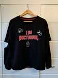 Czarna bluza Cropp aesthetic grunge black shirt alternative goth witch