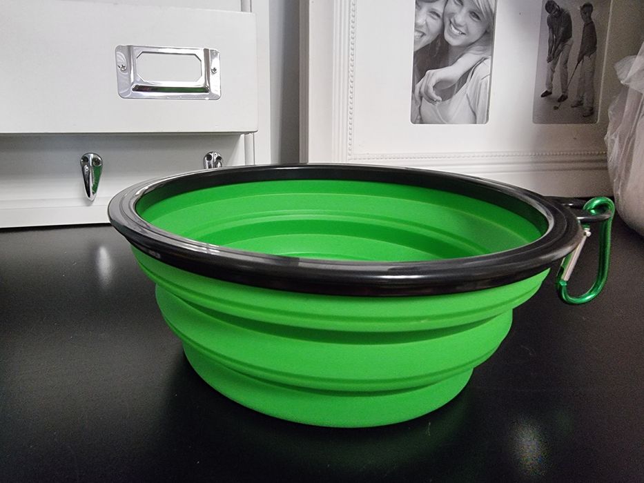 Składana miska dla psów składane miski podróżna silikonową kota psa