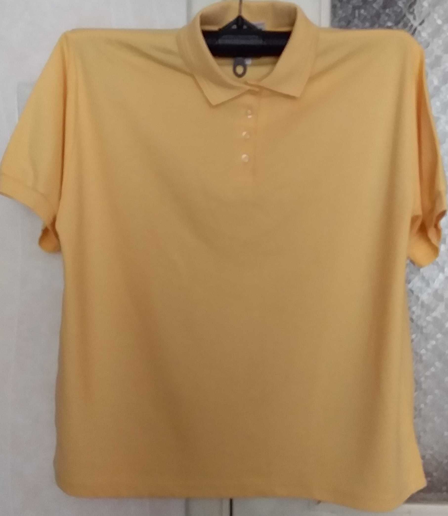 Новая женская футболка поло HOLLISTER р.ХL (56-58) желтая Гватемала