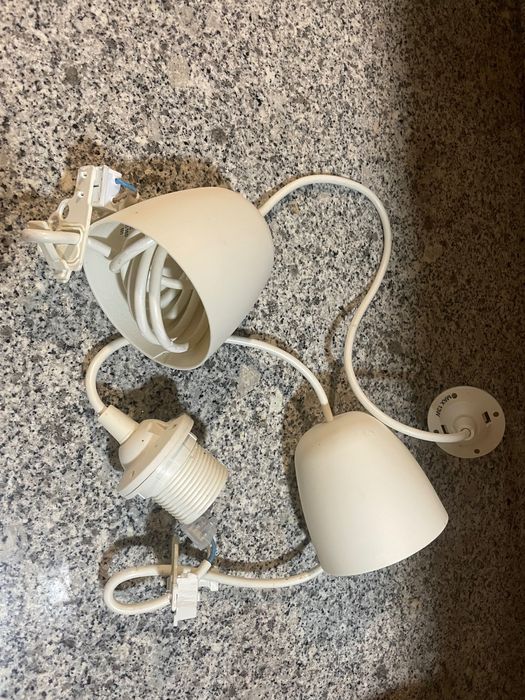 2 cabos candeeiro IKEA