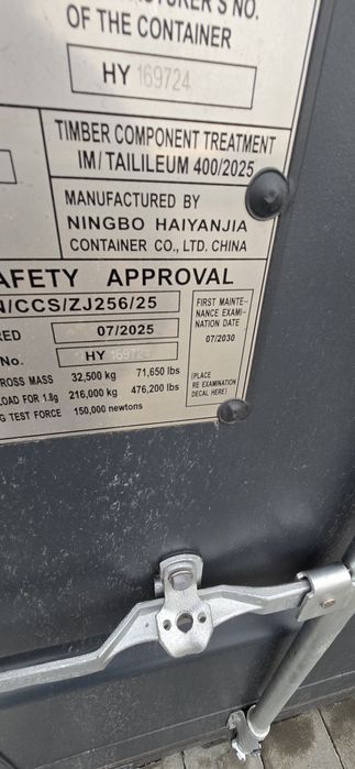 Kontener morski 2025r nowy one way po jednej podróży od ręki 40HC