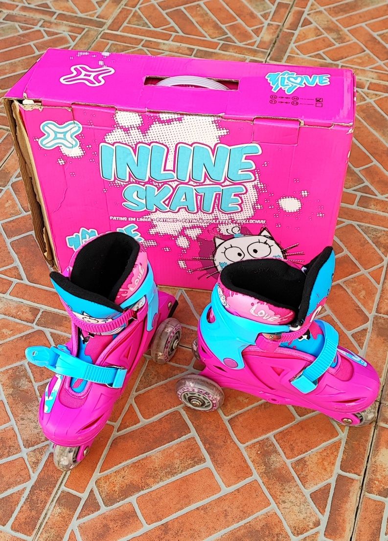 Patins em linha para menina