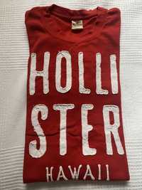 Czerwony T-shirt Hollister