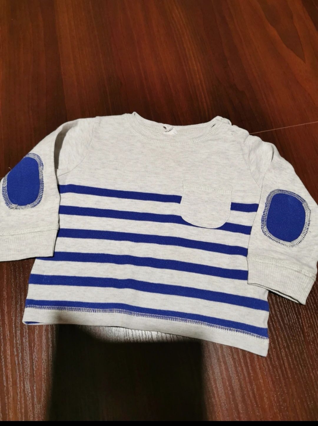 Bluza chłopiec wciągana przez głowę h&m 68 paski napy przy ramieniu