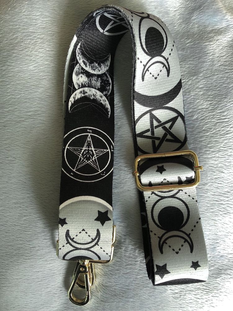 Pasek do torby torebki Design, Fazy Księżyca/Moon Phases