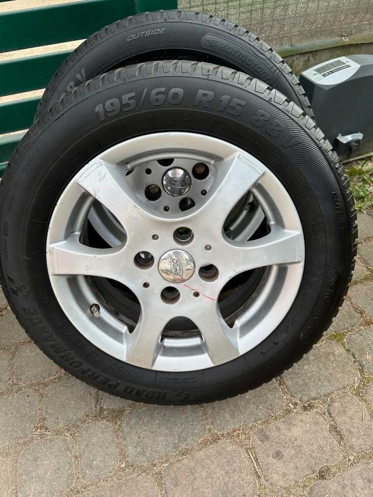 4 koła letnie oryginalne alu FORD 195/65 R15