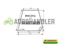 Szyba boczna Ursus C-360 kabina SOKÓŁKA NR 33=122