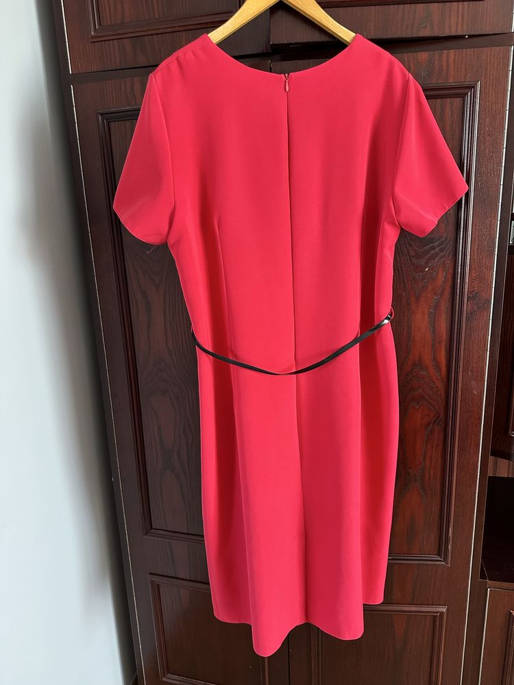 Suknia sukienka wizytowa 52 6XL plus size paskiem pasek komunie wesele