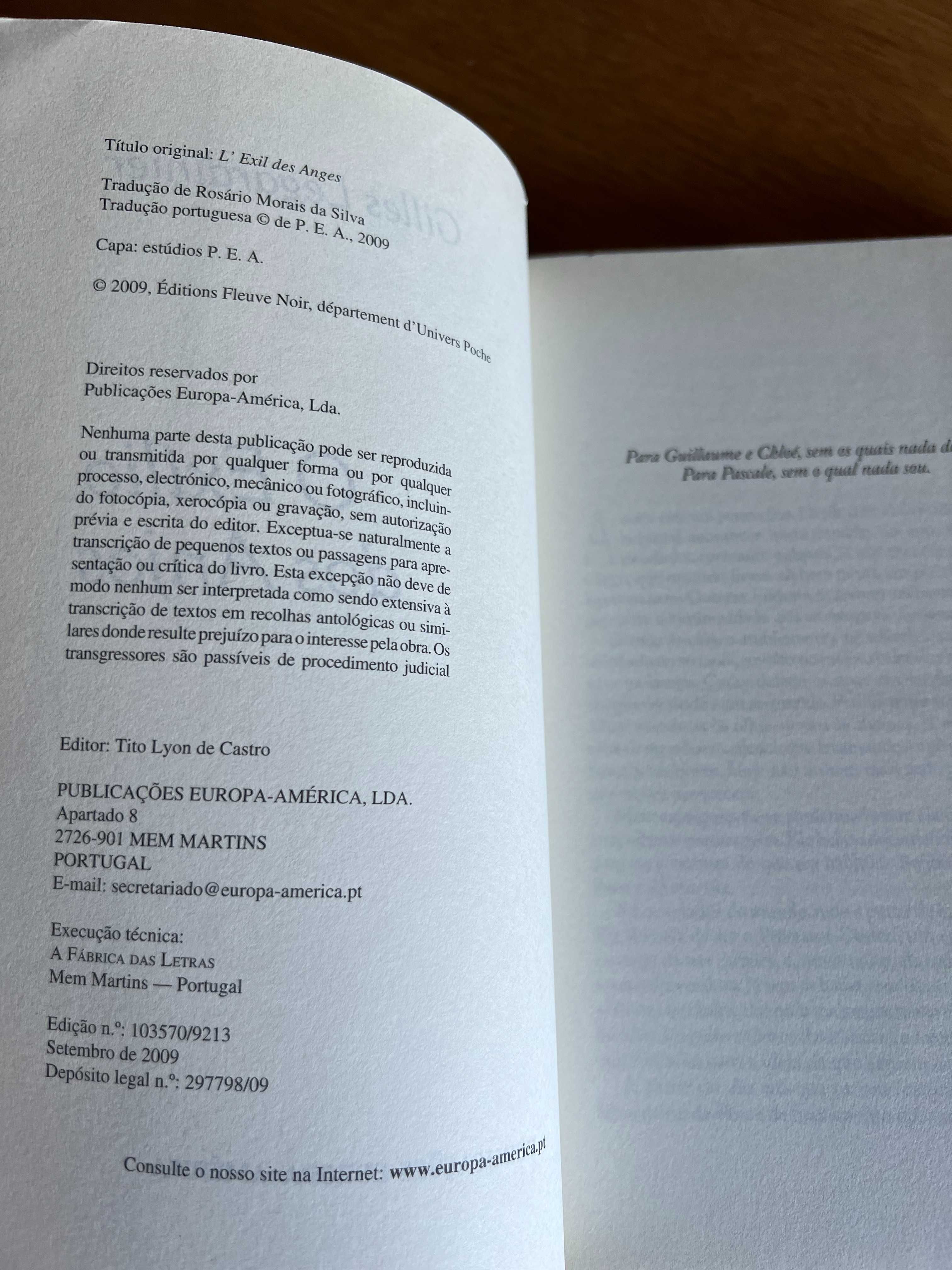 O EXÍLIO DOS ANJOS      Gilles Legardinier