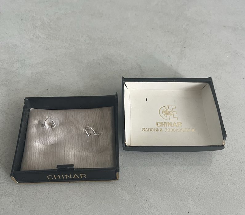Запонки позолочені CHINAR