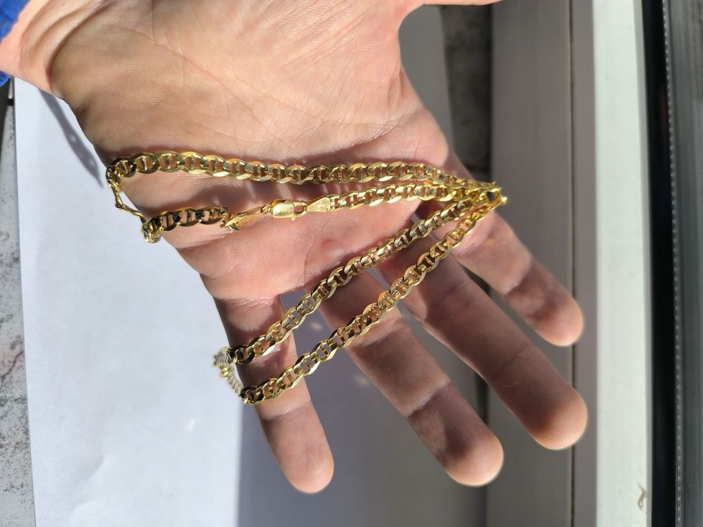 Złoty łańcuszek splot Gucci 32.84 nowy 14k 585 60 cm