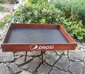 Blat do stolika w stylu LOFT z napisem pepsi, typu taca