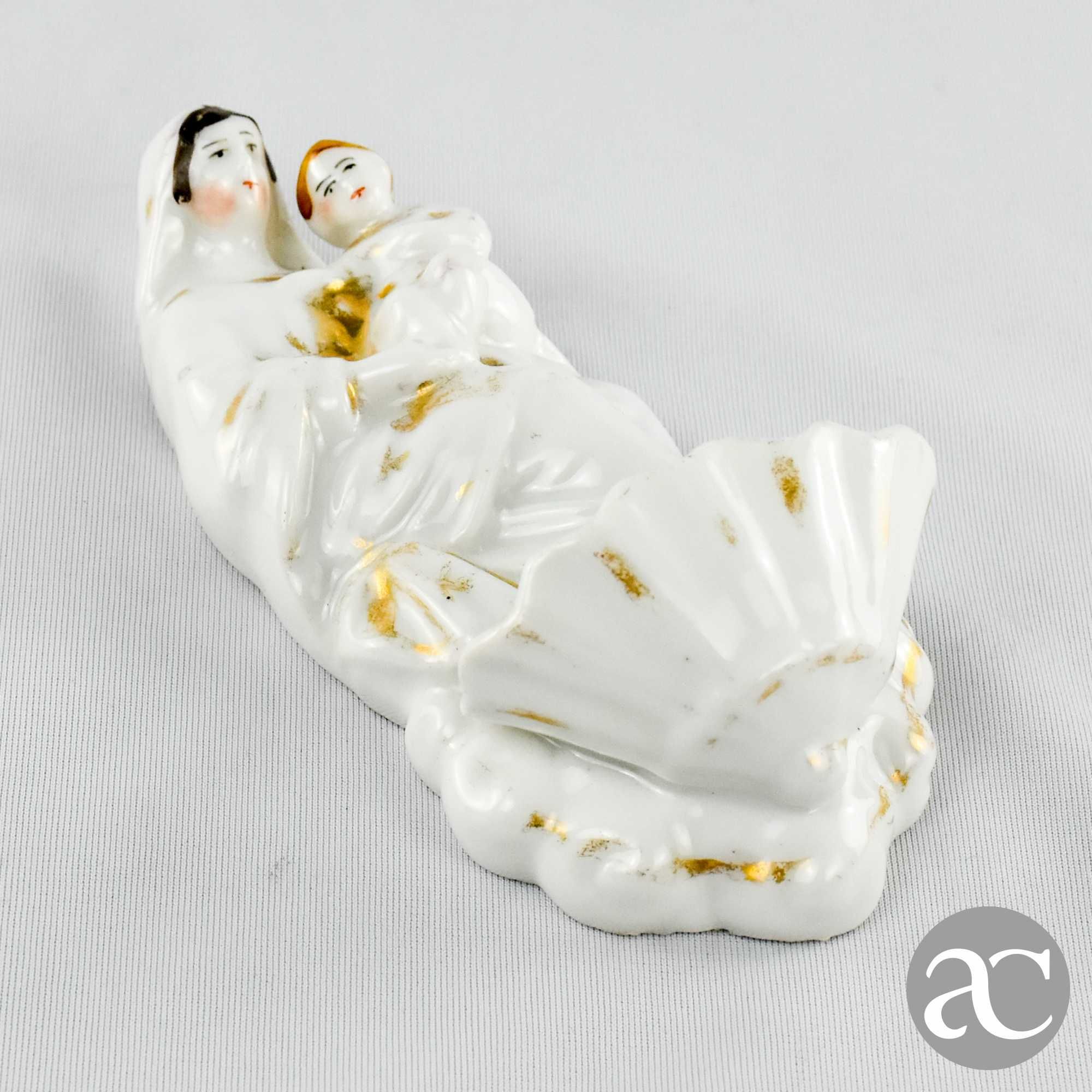 Pia de Água Benta porcelana Vieux Paris L&M, séc. XIX