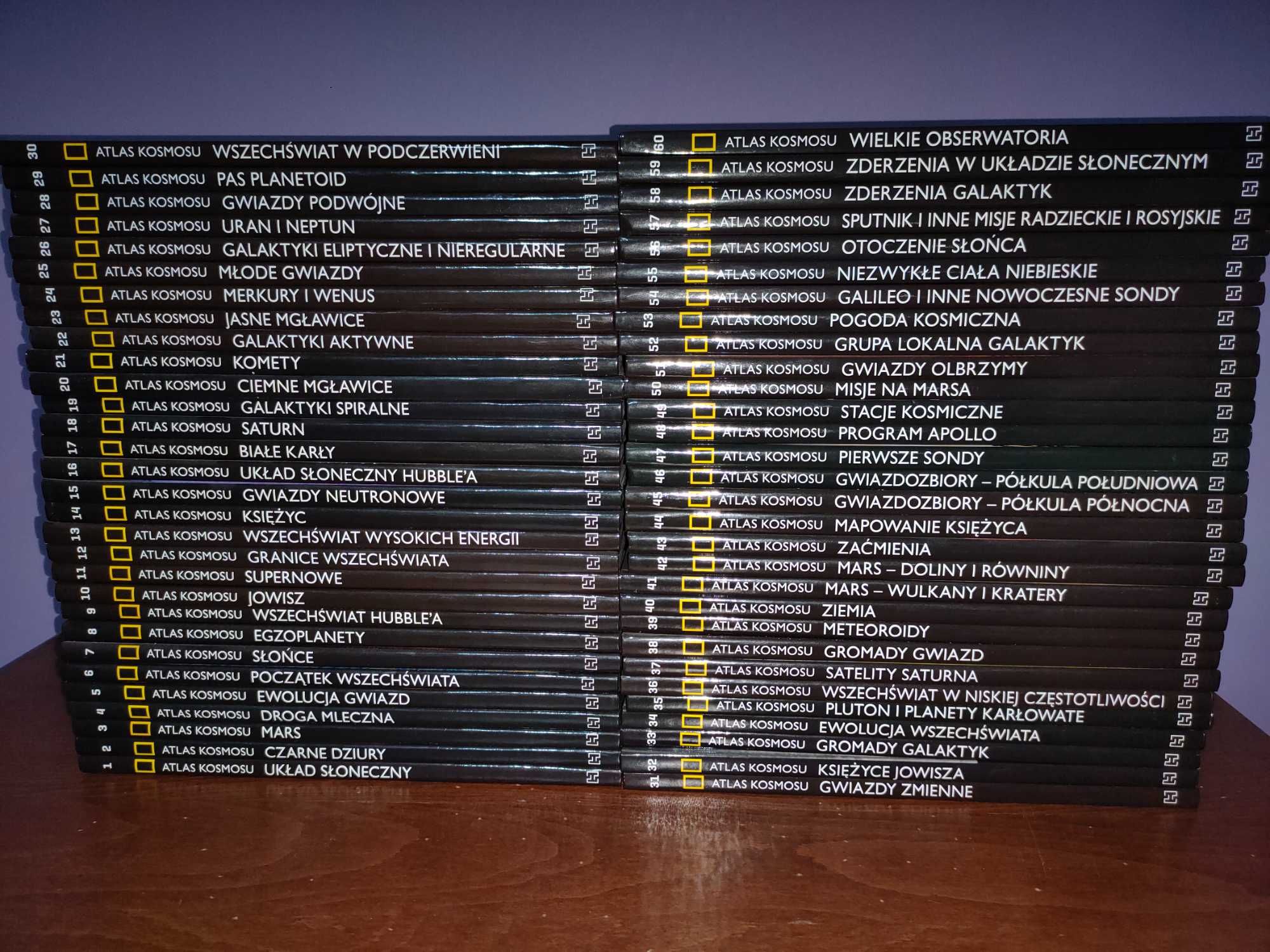 Atlas Kosmosu Hachette National Geographic komplet 60 tomów