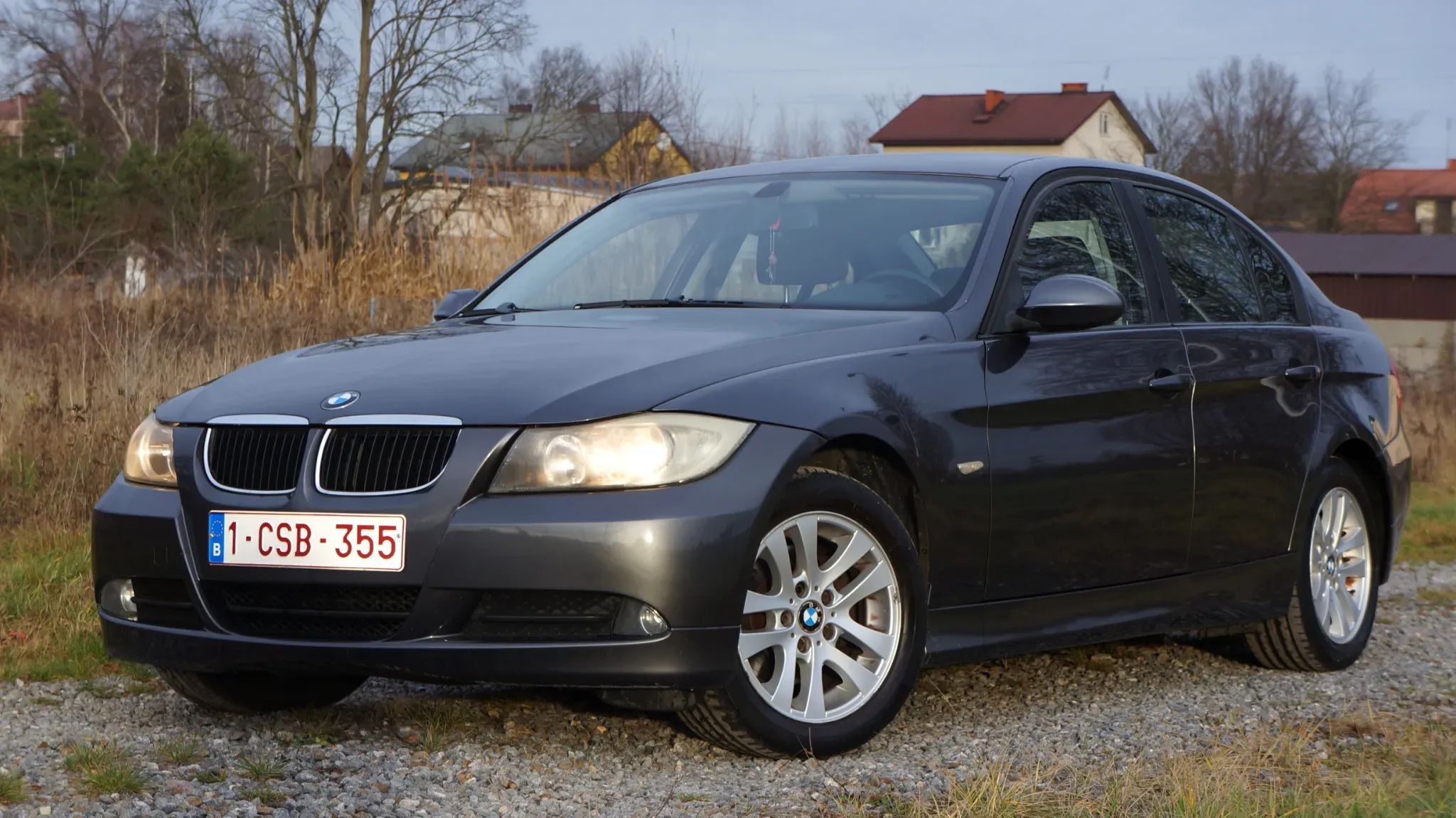 BMW Seria 3 e90 sedan 318d 2008r, szara, klimatronik, opłacony